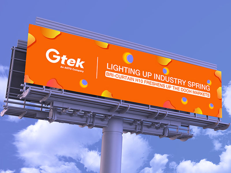 Lighting Up Industry Spring, Bri-Curtain H10 Freshens up the DOOH Markets