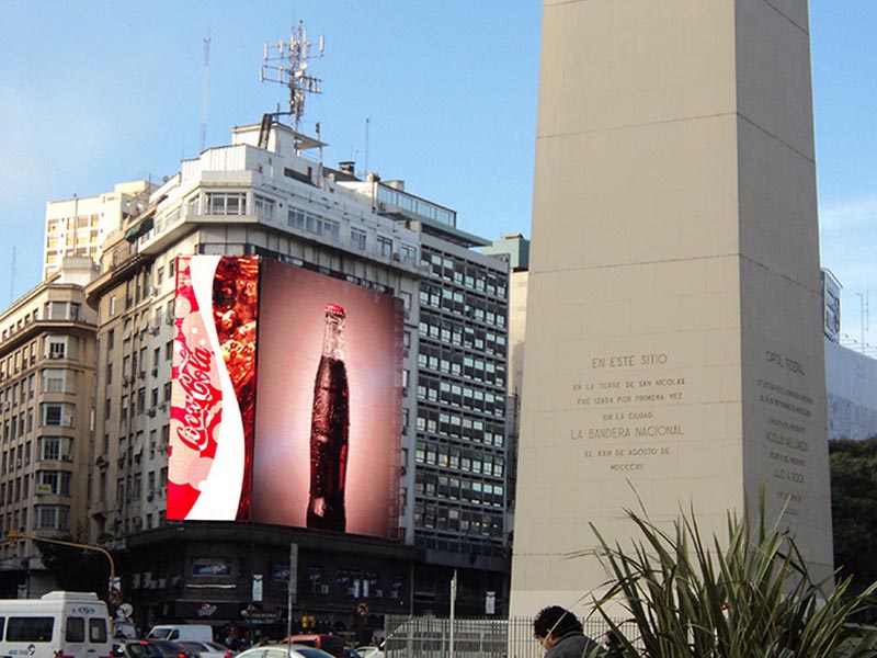 Outdoor full color LED screen in Republic Square
