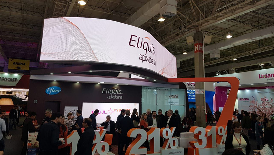 Gtek Innopad C2.9 succeed present in HOSPITALAR eliquis apixaban Booth