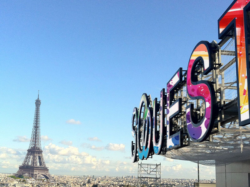 Highest and Largest LED Signage in Paris