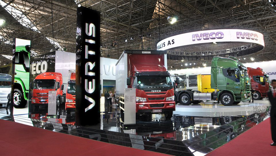 Gtek Flexible LED Display S15 graces IVECO Boo-of Paris International Construction Machinery Exhibition