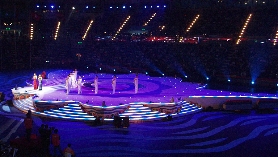 Gtek Curtain LED Display graces Closing Ceremony of the 4-East Asian Games