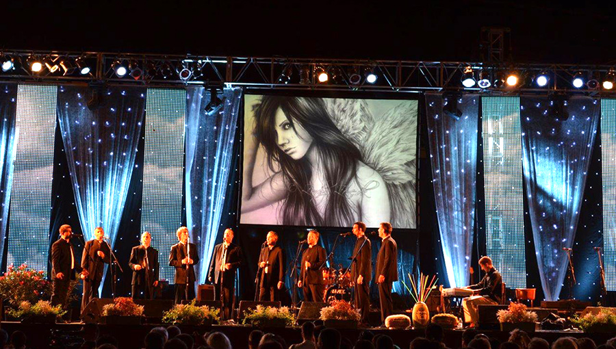 Gtek Curtain LED Display graces Croatian concert