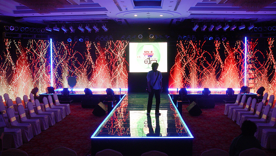 Gtek LED Curtain Display graces Wedding scene at a hotel in Shijiazhuang