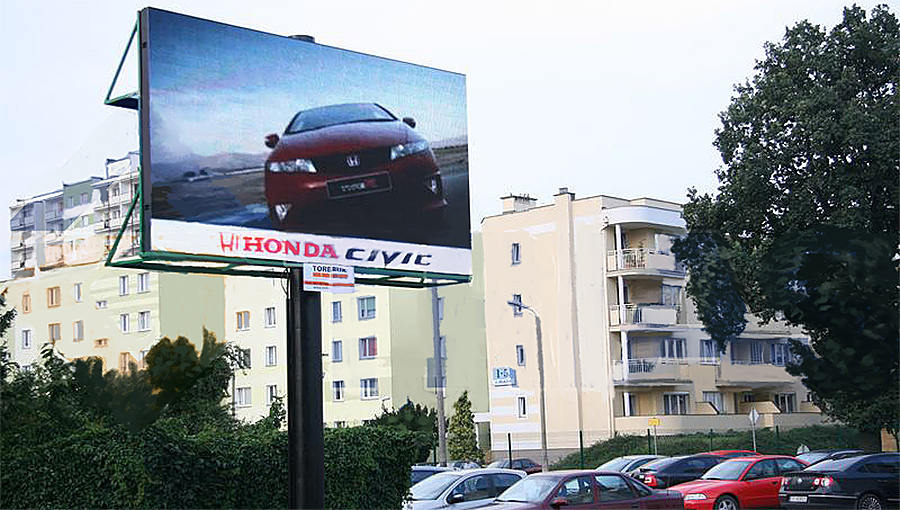 Gtek LED Display（Cabinet-based Outdoor LED Display） graces Warsaw，Poland