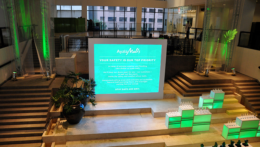 Gtek LED Display（Cabinet-based indoor LED Display） succeed present in The Ayala Malls, Manila, Philippines