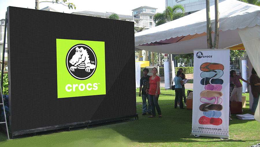 Gtek Outdoor LED Display（Cabinet-based Outdoor LED Display） succeed present in The Crocs's roadshow in the Philippines