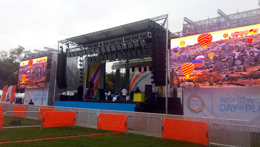 Gtek Curtain LED Display graces Music Festival in USA